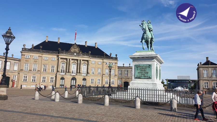 Kopenhaga Fryderyk V na placu Amalienborg